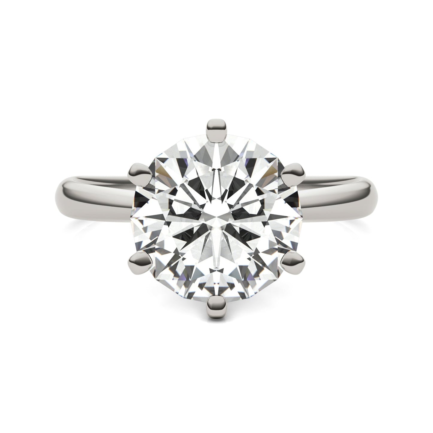 3.10 CTW Round Moissanite Solitaire