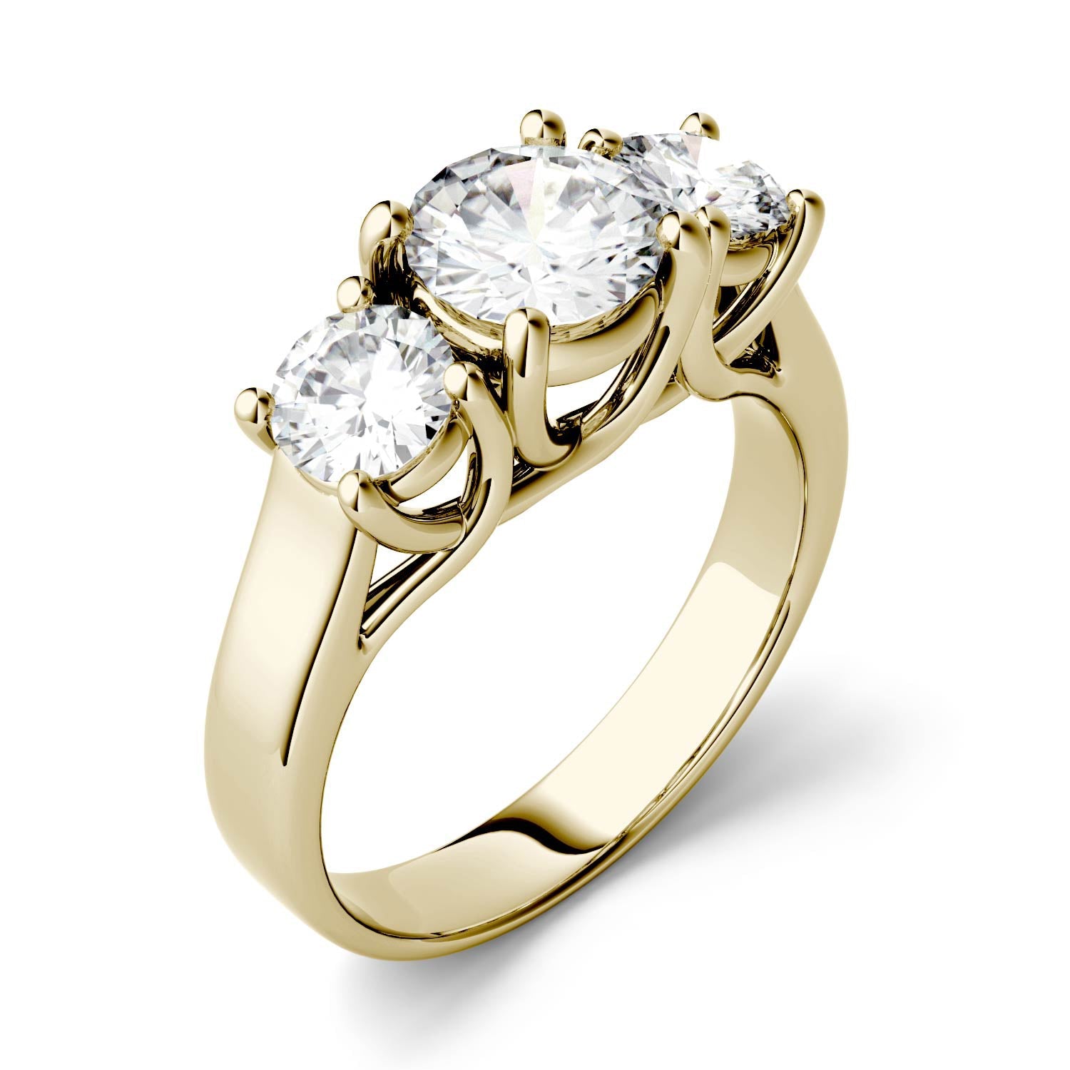 2.00 CTW Round Moissanite Ring