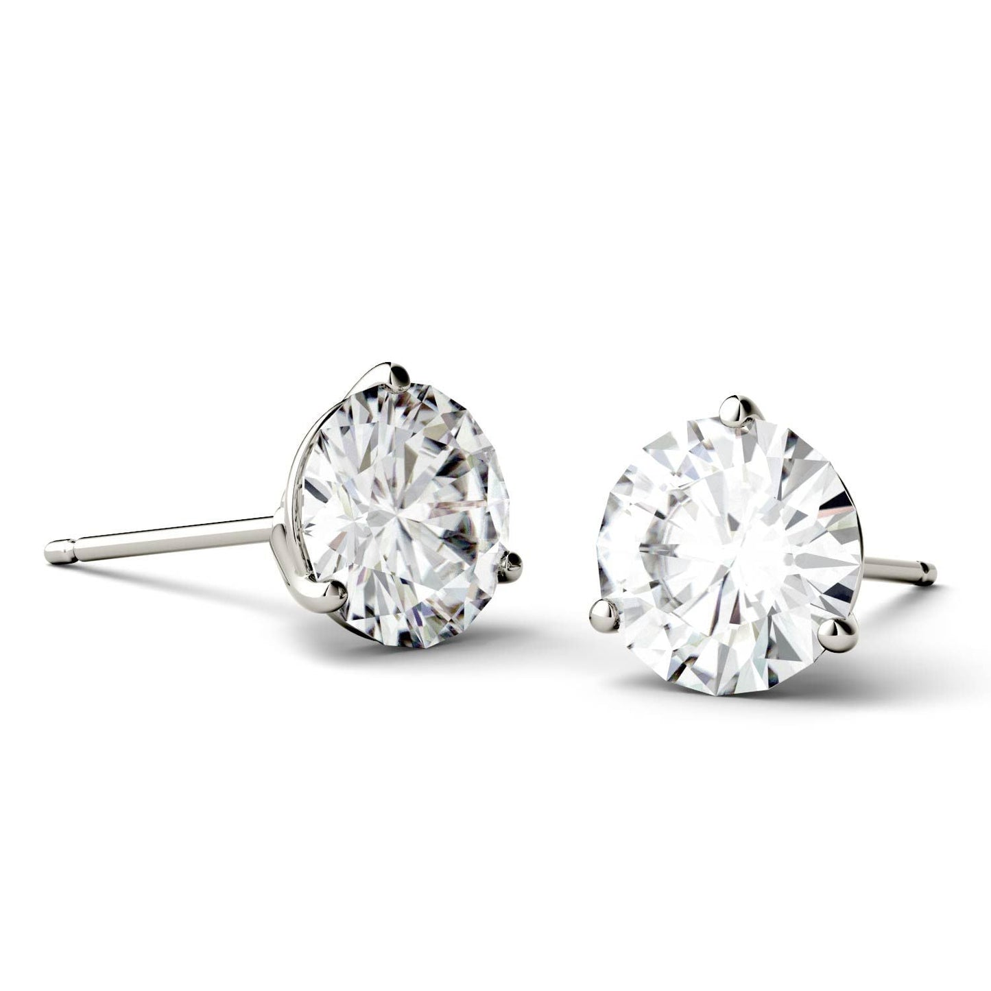 3.00 CTW Moissanite Stud Earrings