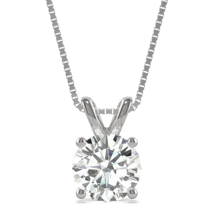 1.90 CTW Moissanite Round Basket Pendant