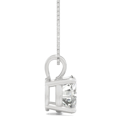 1.90 CTW Moissanite Round Basket Pendant