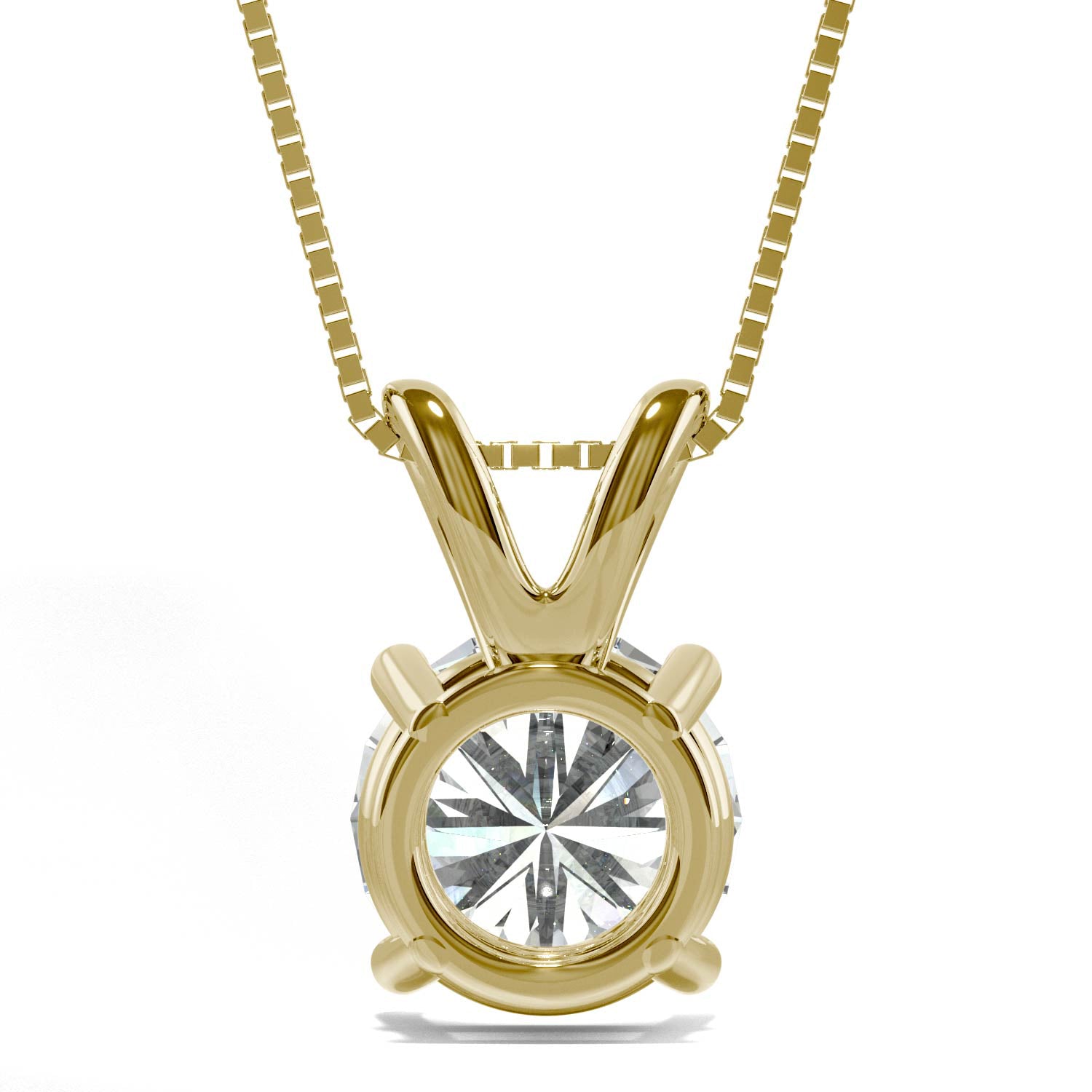 3.10 CTW Round Moissanite Pendant