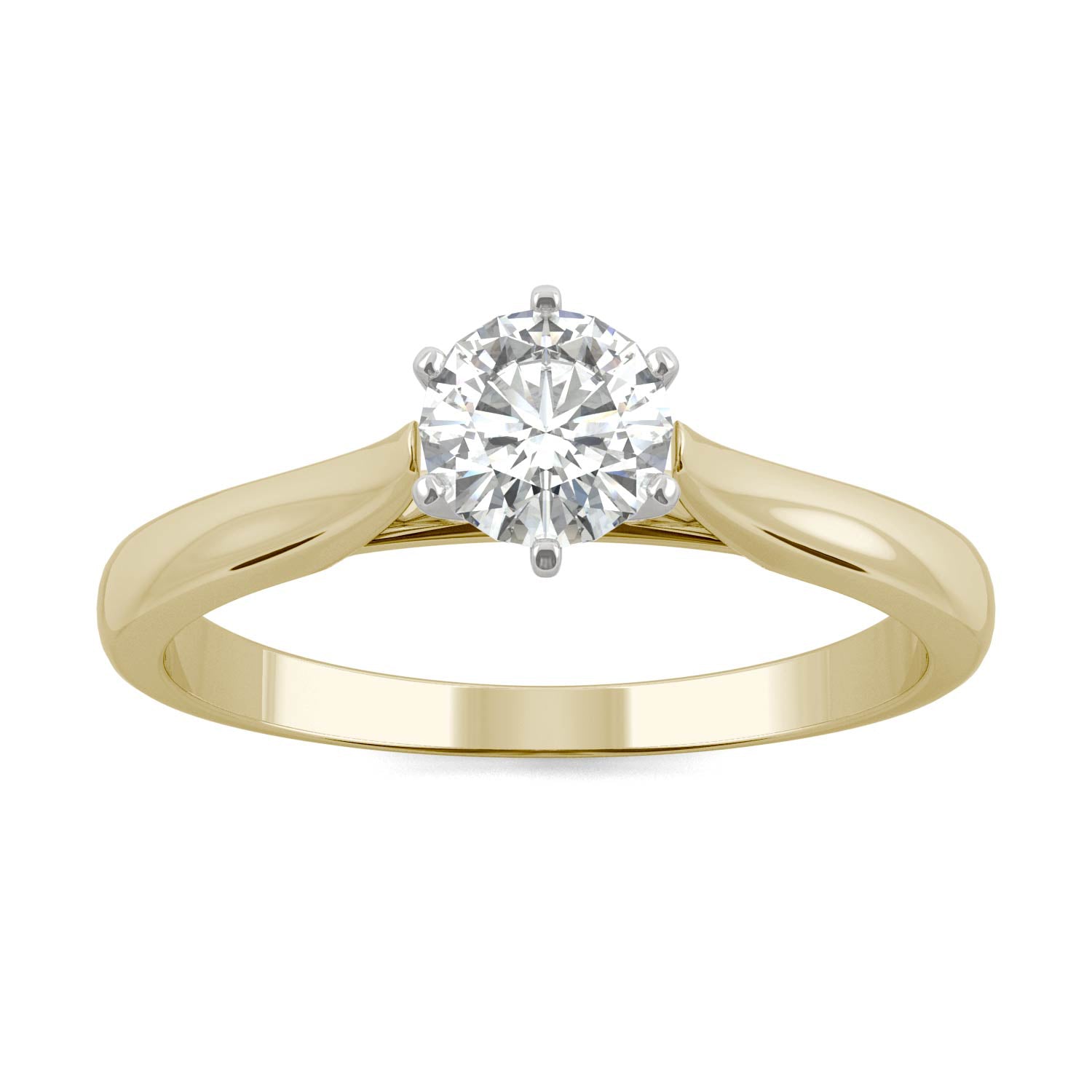 0.50 CTW Round Moissanite Engagement Ring