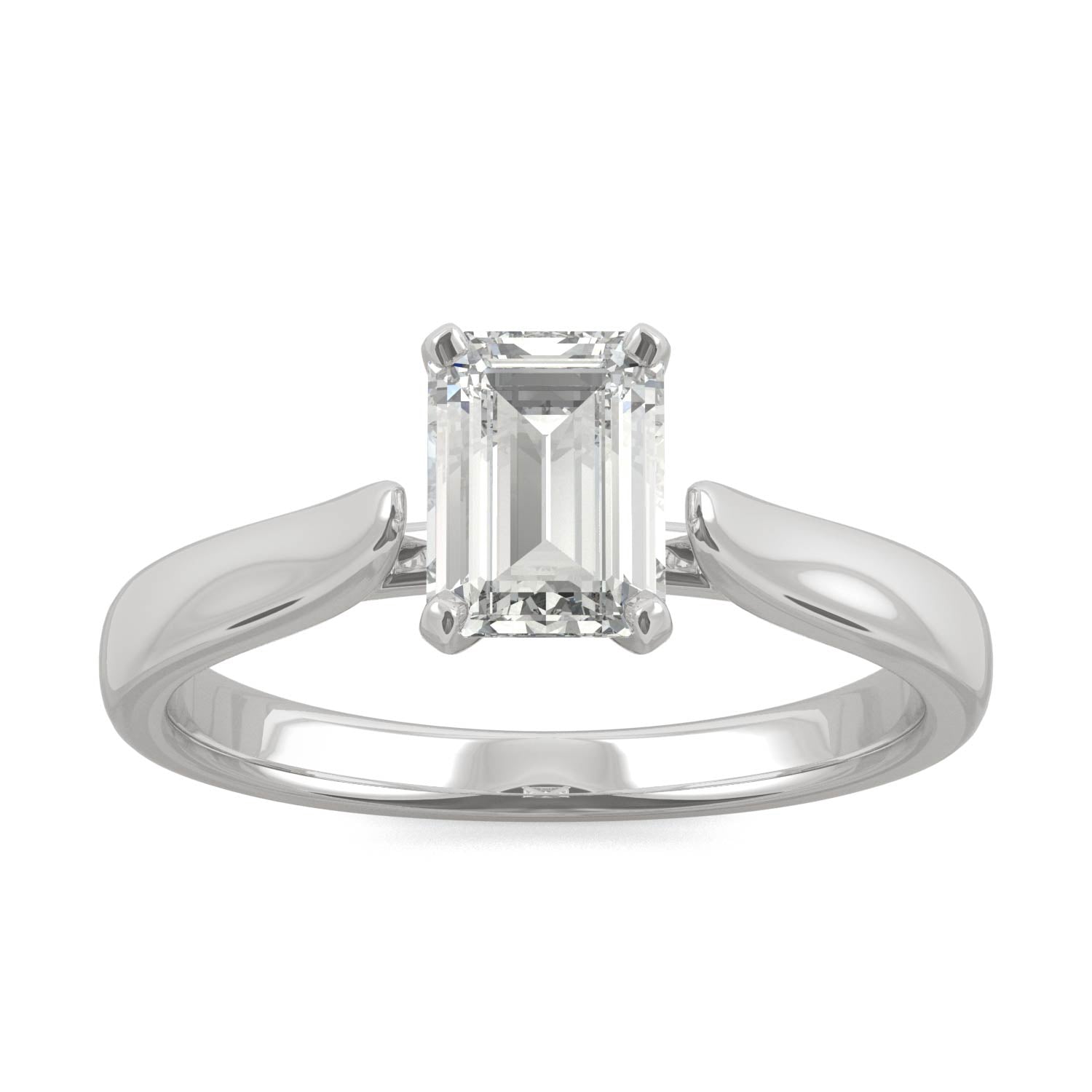 Moissanite Solitaire Ring 1.01 CTW