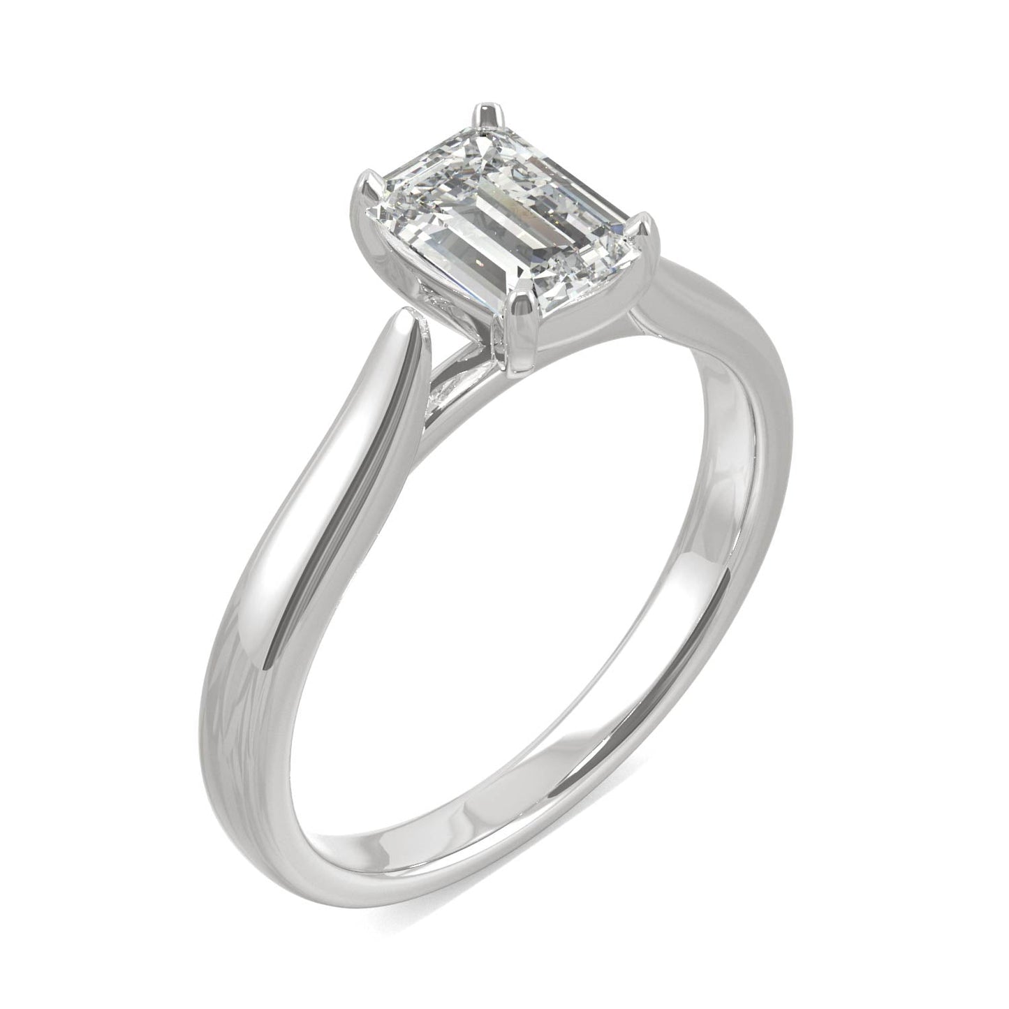 Moissanite Solitaire Ring 1.01 CTW