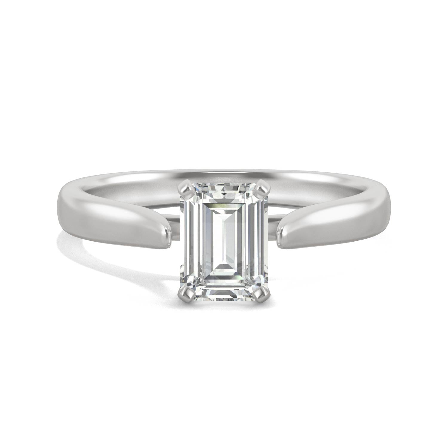 Moissanite Solitaire Ring 1.01 CTW