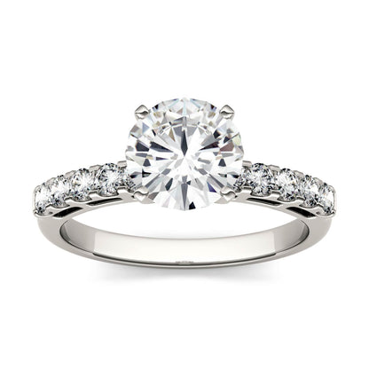 1.80 CTW Moissanite Engagement Ring