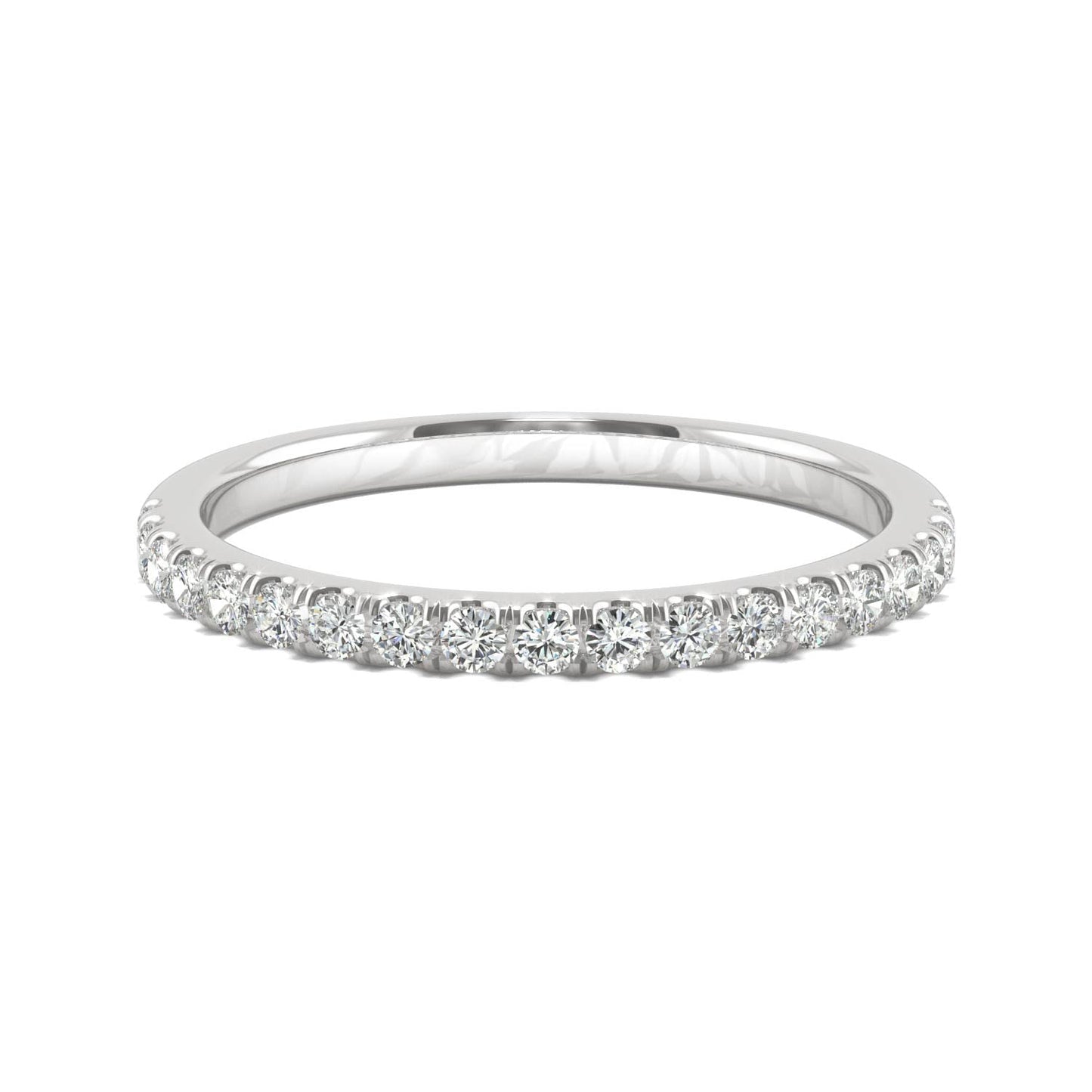 Moissanite White Gold Ring