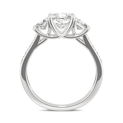 2.14 CTW Moissanite Three Stone Ring