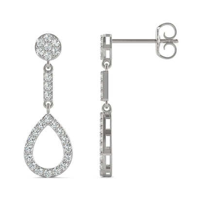 0.52 CTW Moissanite Dangle Earrings