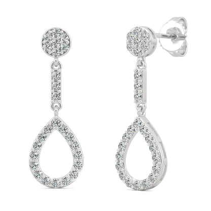 0.52 CTW Moissanite Dangle Earrings