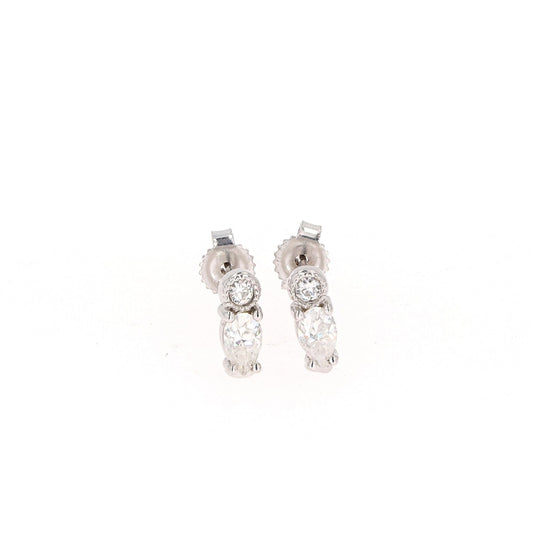 0.48 CTW Moissanite Stud Earrings