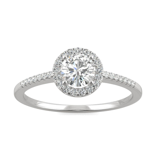 0.66 CTW Moissanite Engagement Ring