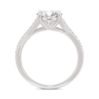 2.24 CTW Round Moissanite Engagement Ring