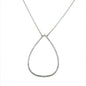 Moissanite Open Teardrop Necklace