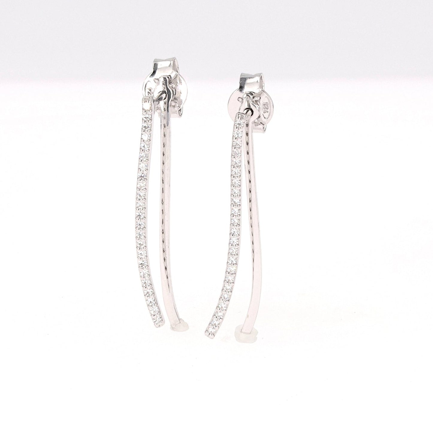 0.23 CTW Moissanite Drop Earrings