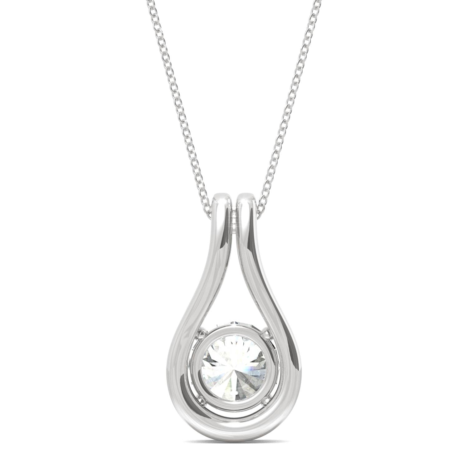 1.61 CTW Moissanite Pendant