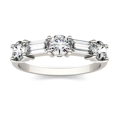 1.15 CTW Moissanite Baguette Ring