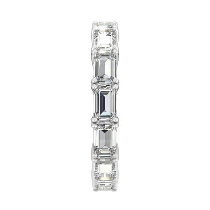 Emerald Moissanite Eternity Ring 3.78CTW