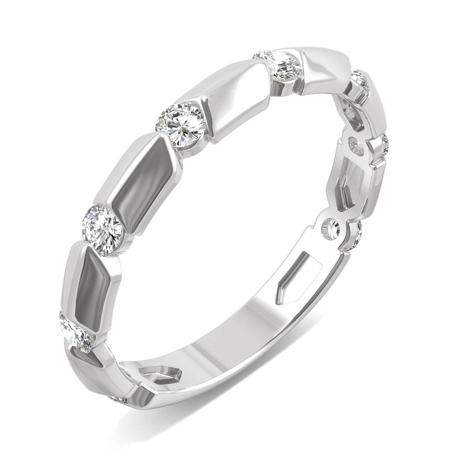 0.48 CTW Moissanite Stackable Ring