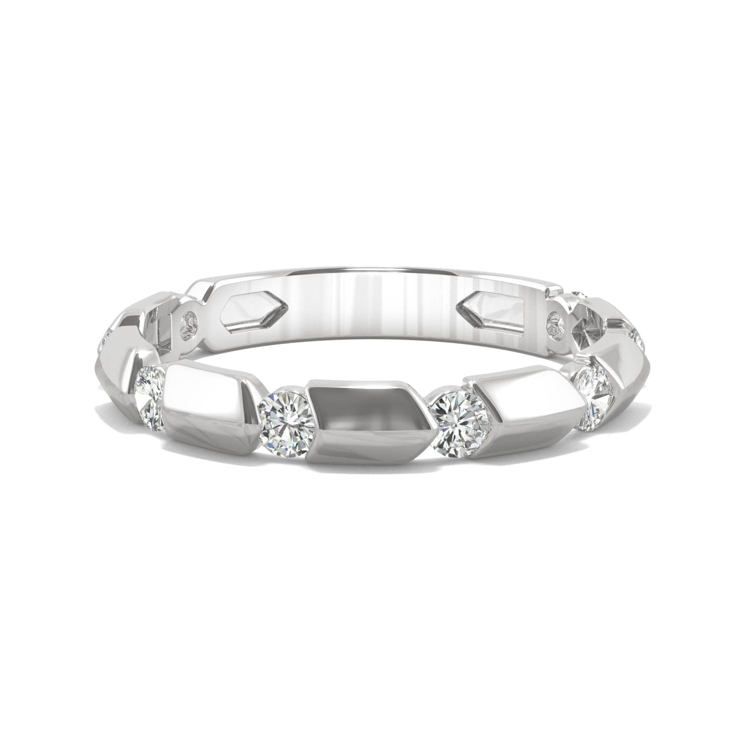 0.48 CTW Moissanite Stackable Ring