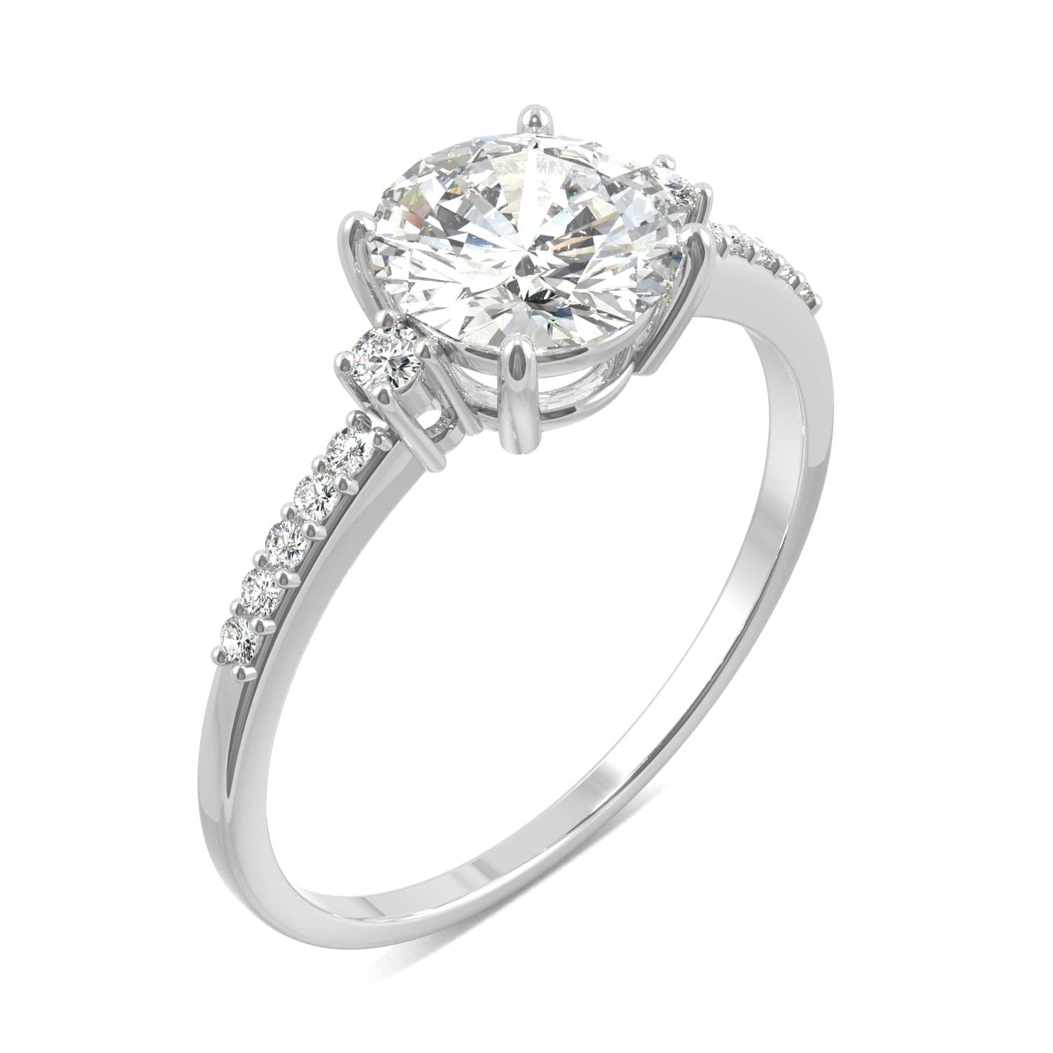 1.31 CTW Moissanite Engagement Ring