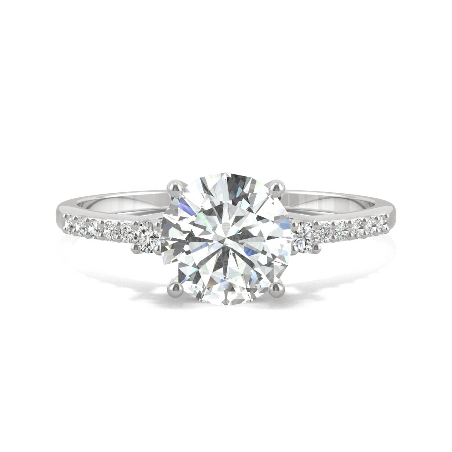 1.31 CTW Moissanite Engagement Ring