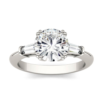 2.27 CTW Moissanite Three Stone Ring