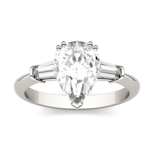 2.47 CTW Pear Moissanite Engagement Ring