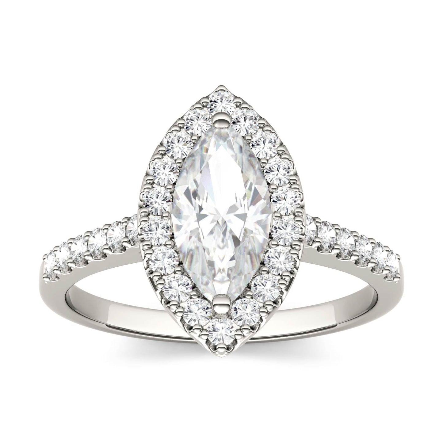 1.45 CTW Marquise Moissanite Ring