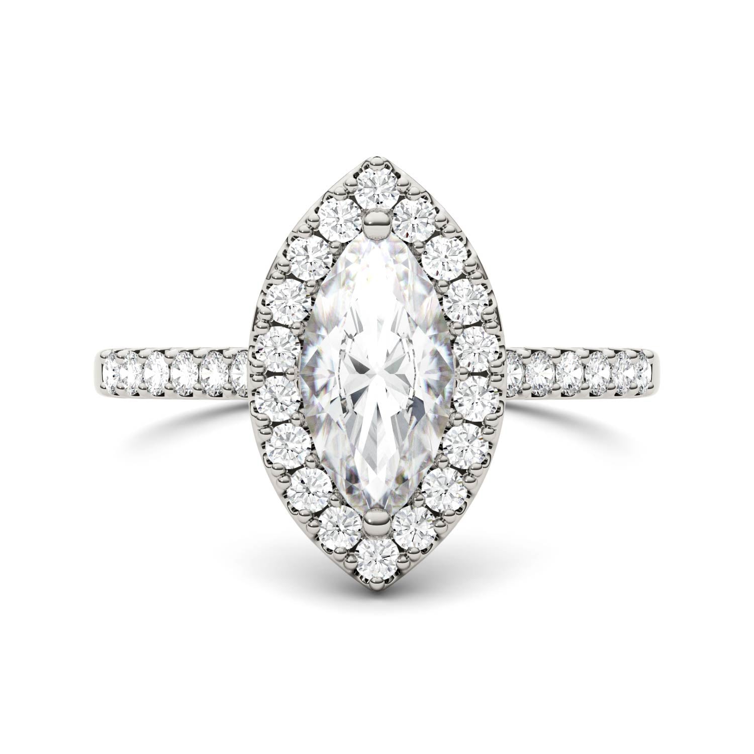 1.45 CTW Marquise Moissanite Ring