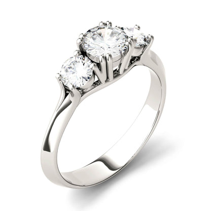 1.06 CTW Moissanite Three Stone Ring