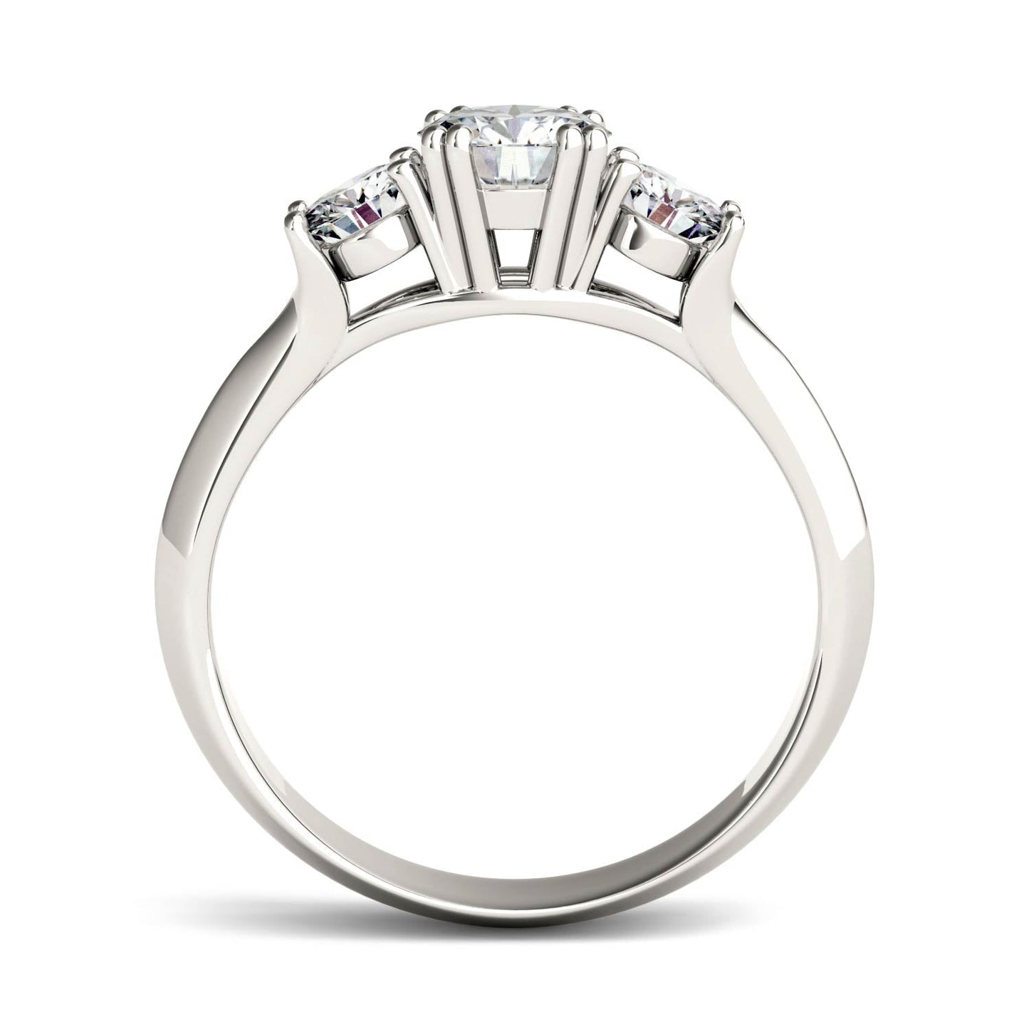 1.06 CTW Moissanite Three Stone Ring