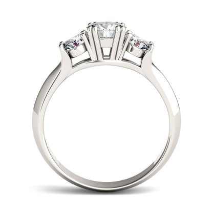 1.06 CTW Moissanite Three Stone Ring