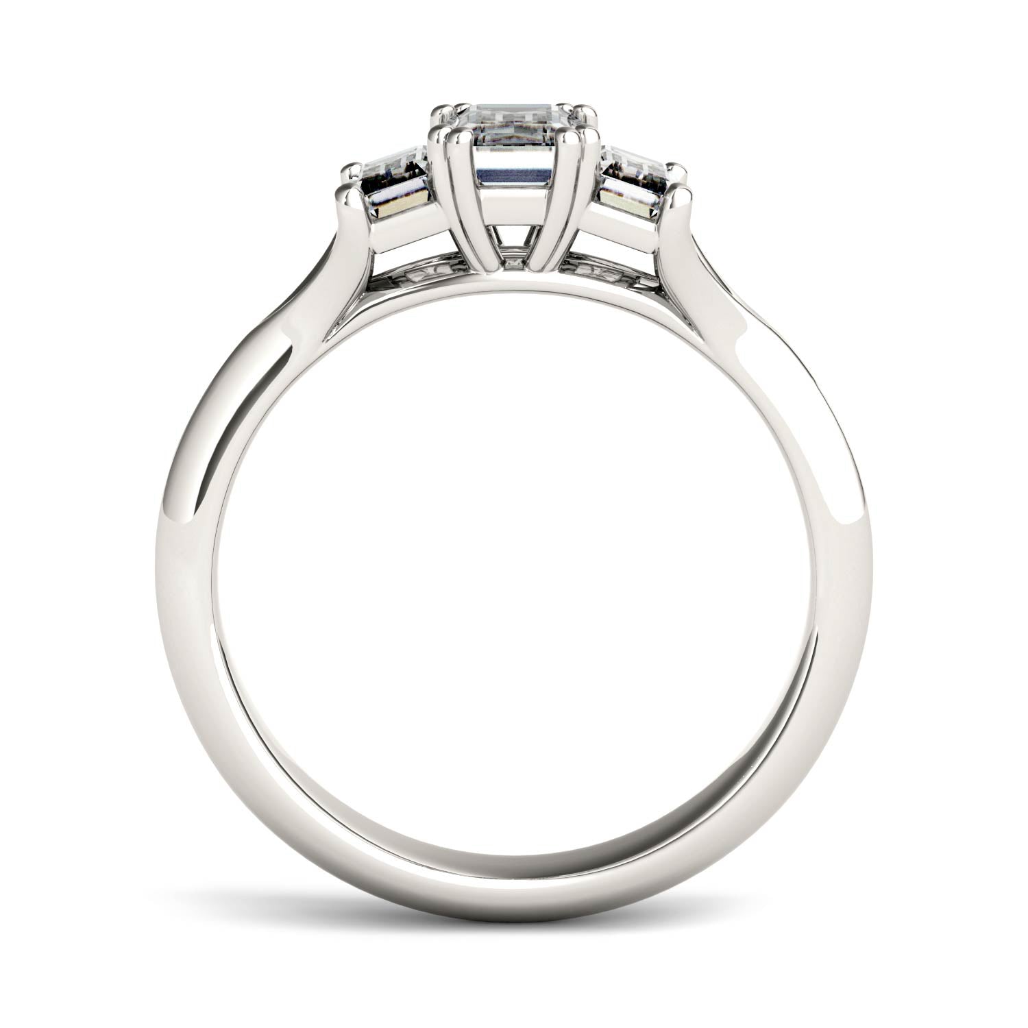 1.36 CTW Radiant Moissanite Ring