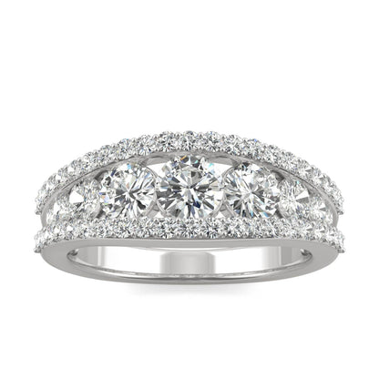 1.53 CTW Moissanite Round Fashion Ring