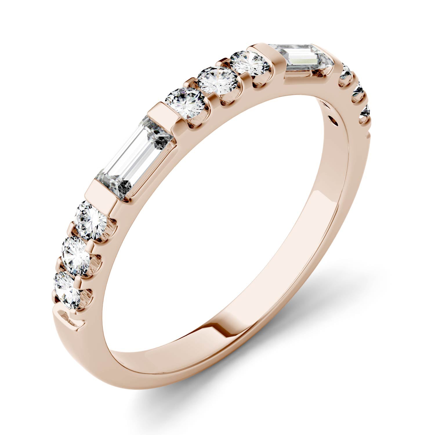 0.50 CTW Rose Gold Moissanite Ring