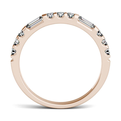 0.50 CTW Rose Gold Moissanite Ring