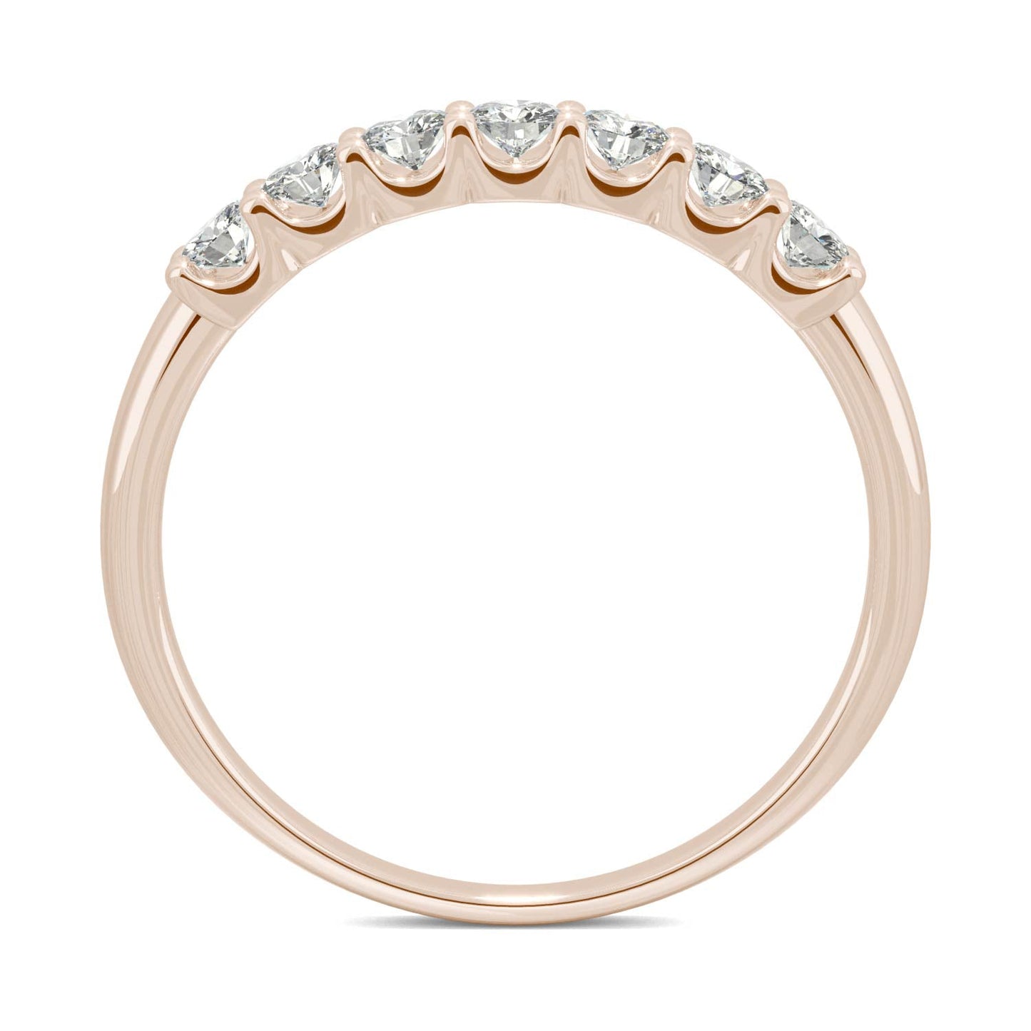 0.42 CTW Moissanite Rose Gold Ring