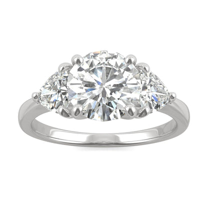 2.70 CTW Round Moissanite Engagement Ring