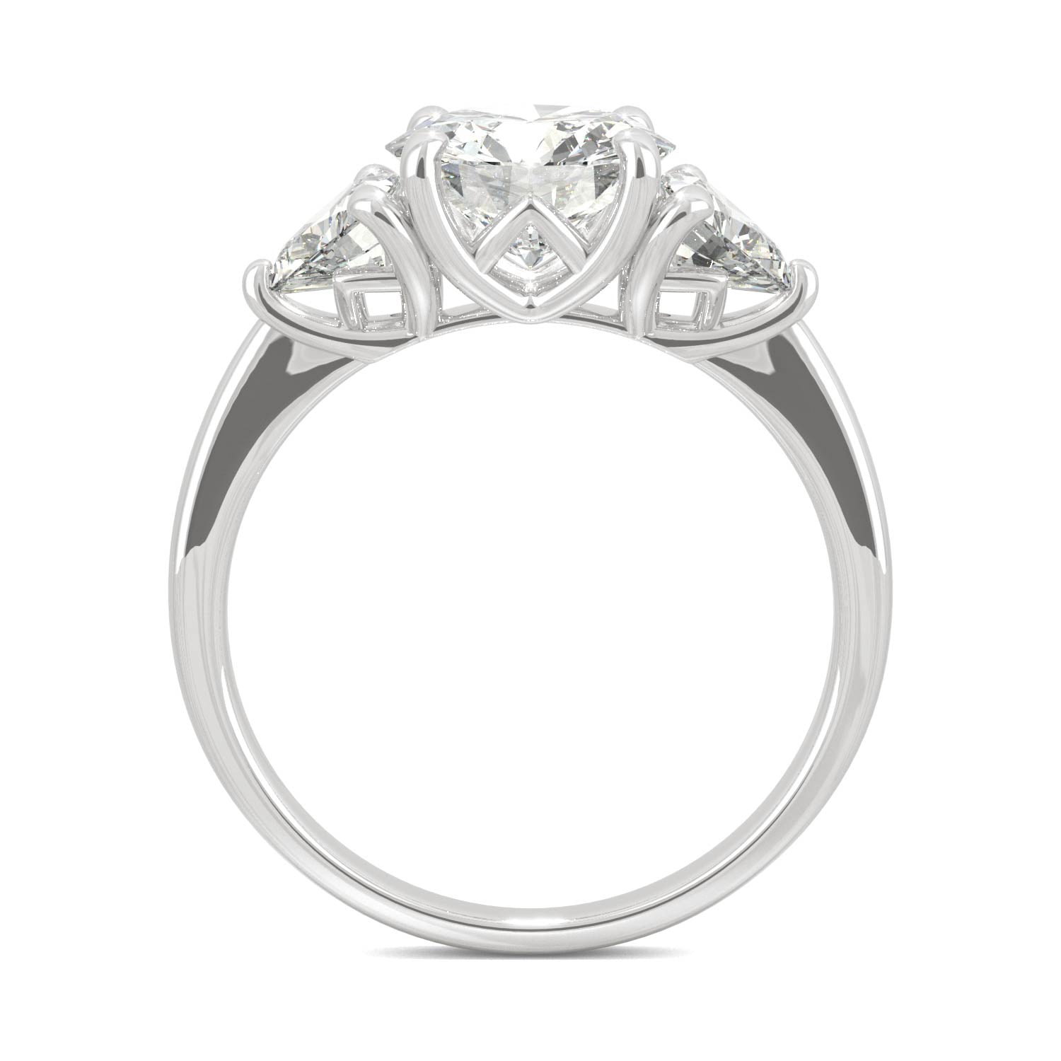 2.70 CTW Round Moissanite Engagement Ring