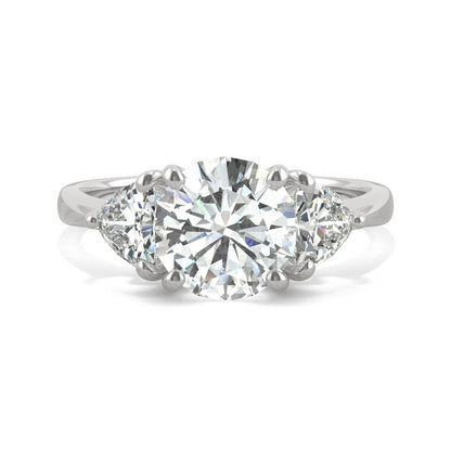 2.70 CTW Round Moissanite Engagement Ring