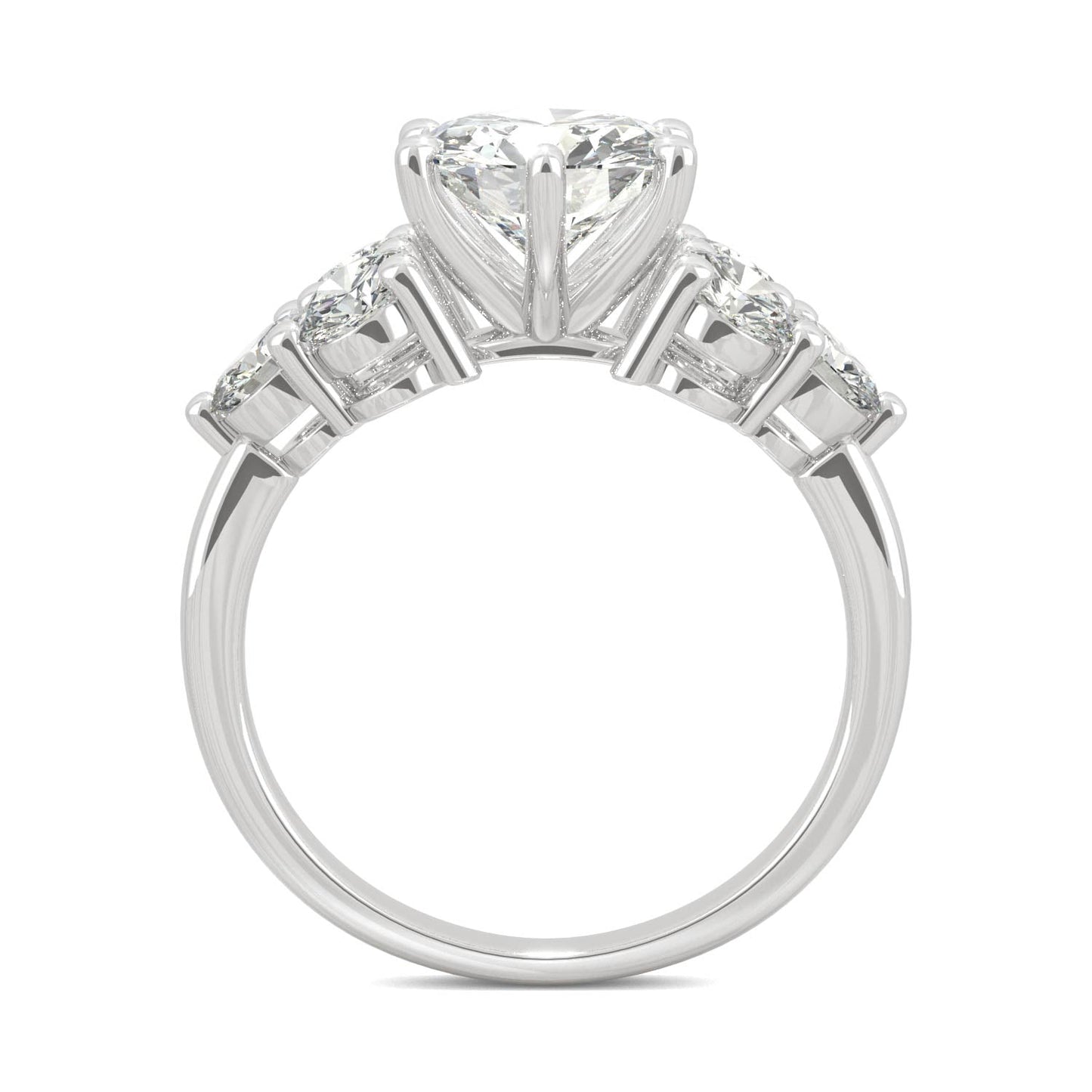 3.28 CTW Round Moissanite Engagement Ring