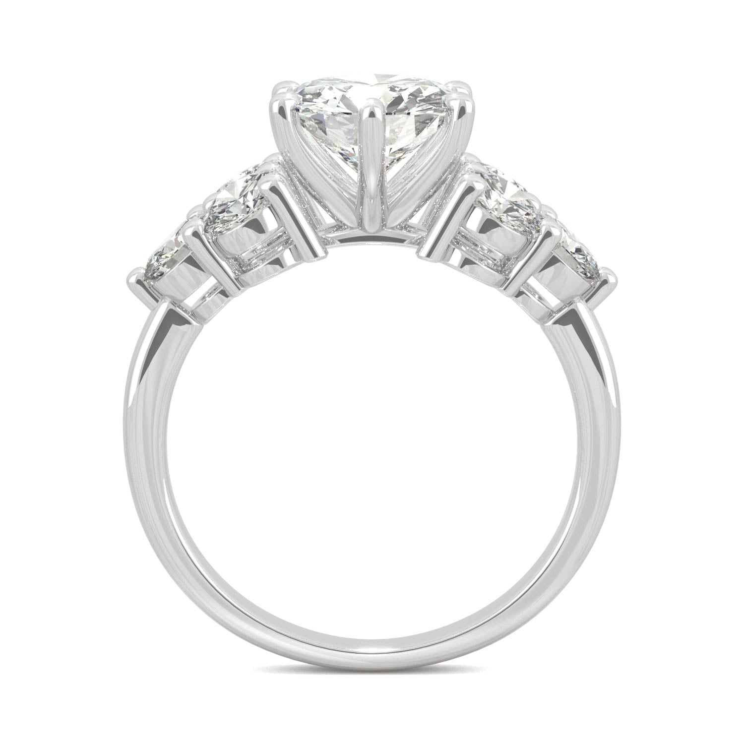 3.28 CTW Round Moissanite Engagement Ring