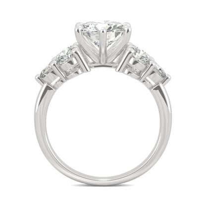 3.28 CTW Round Moissanite Engagement Ring