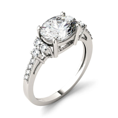 Moissanite Oval Engagement Ring