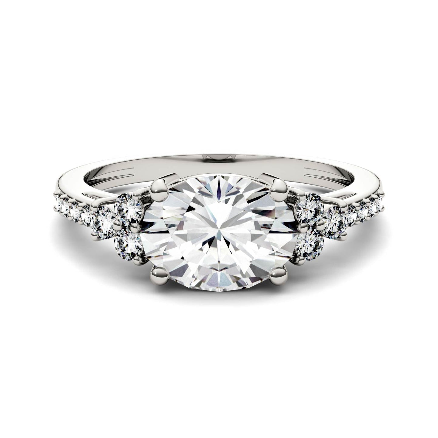 Moissanite Oval Engagement Ring