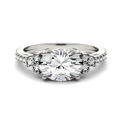 Moissanite Oval Engagement Ring