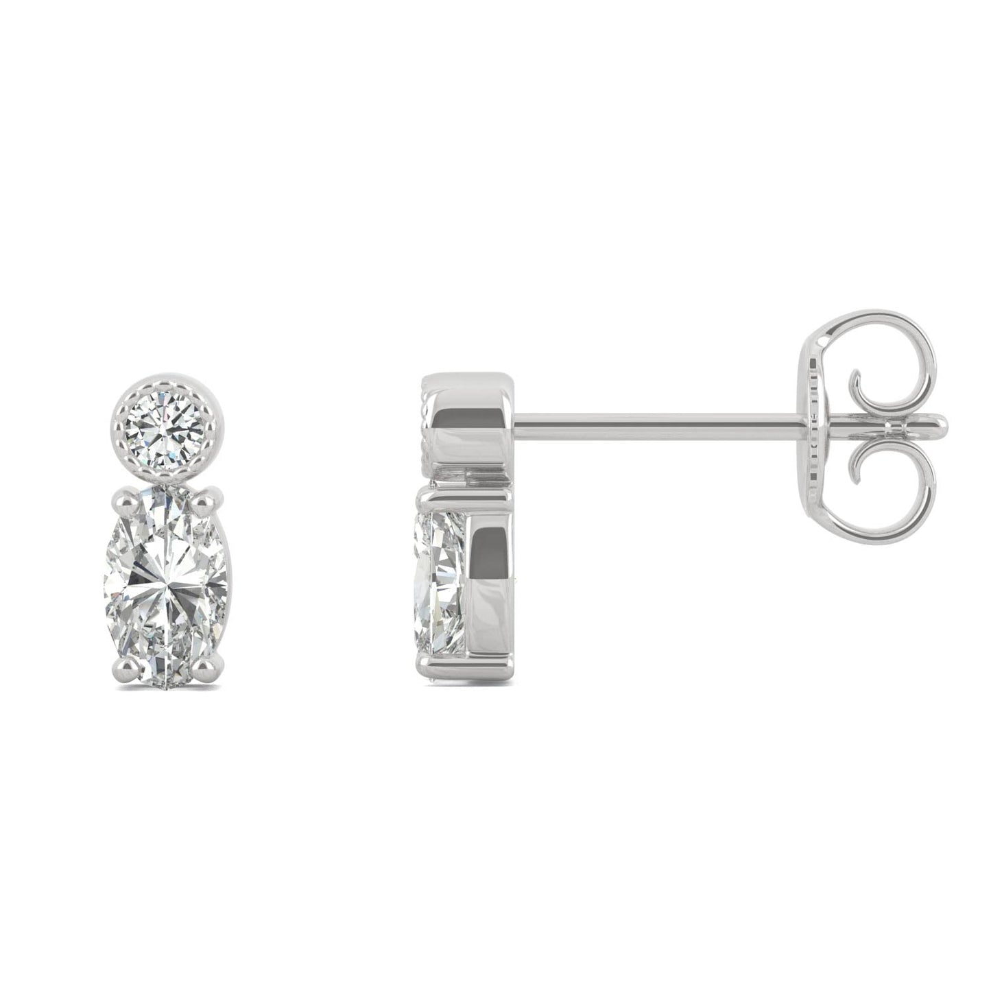 0.58 CTW Moissanite Drop Earrings