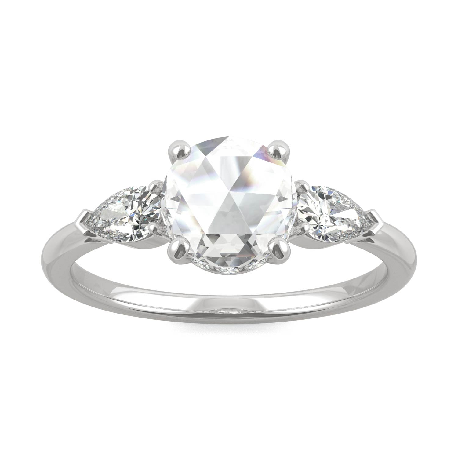 1.08 CTW Moissanite Engagement Ring